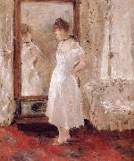 Berthe Morisot The Woman in front of the mirror oil on canvas